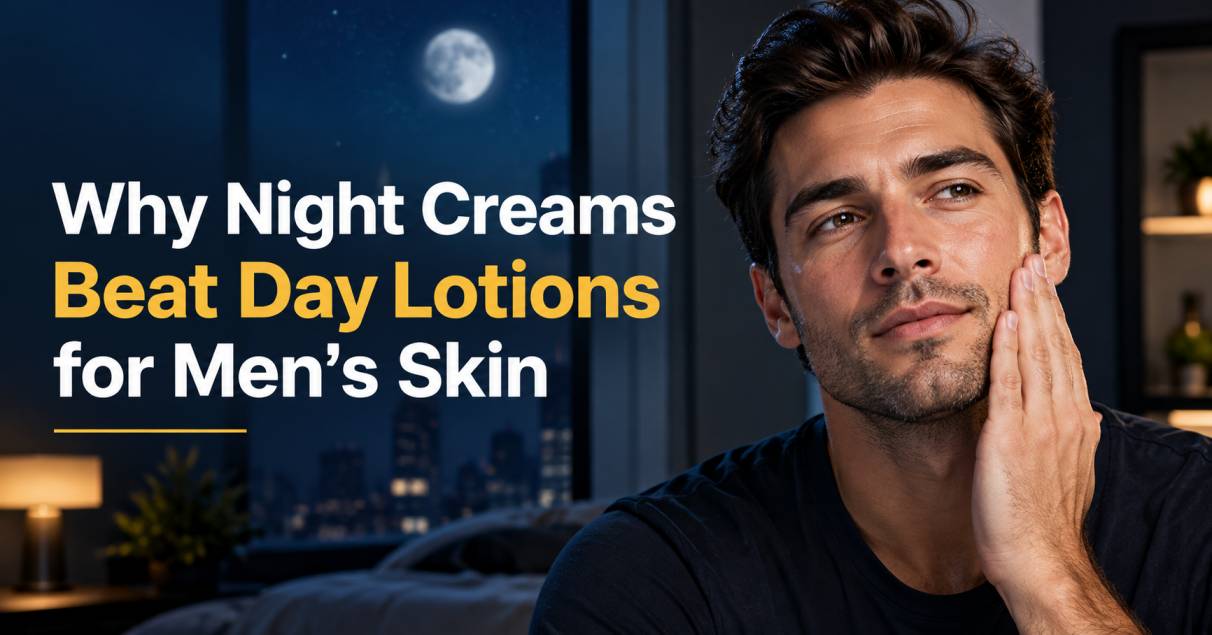 Why Night Creams Beat Day Lotions for Men's Skin